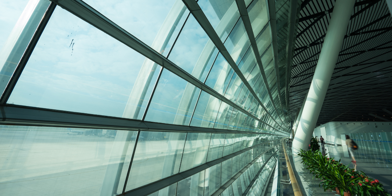 Glass Wall with Foam Gasket